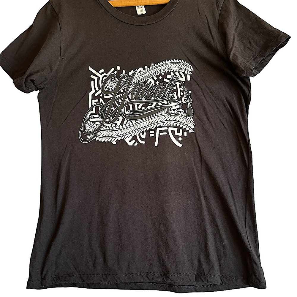 LANDMARK GRAPHIC HAWAII BLACK T SHIRT SZ L